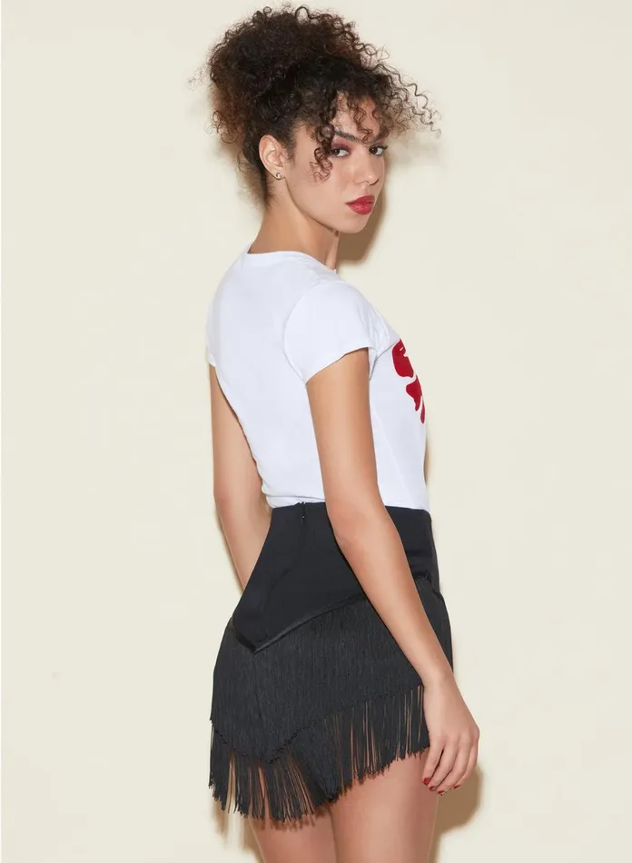 Fleur Du Mal TShirts and Short Sleeves Women Fleur Lips Tee White