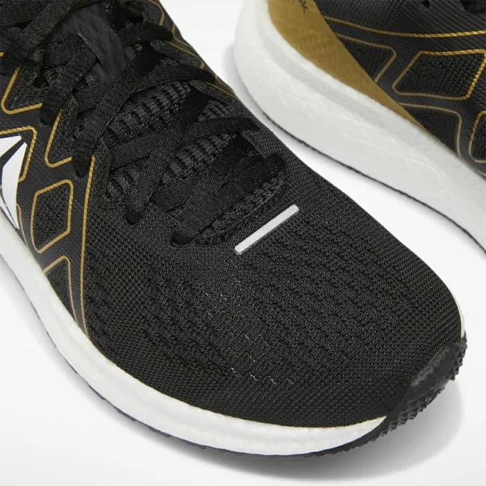 Floatride Womens Reebok Forever Floatride Energy Running Shoes Black White Gold Met