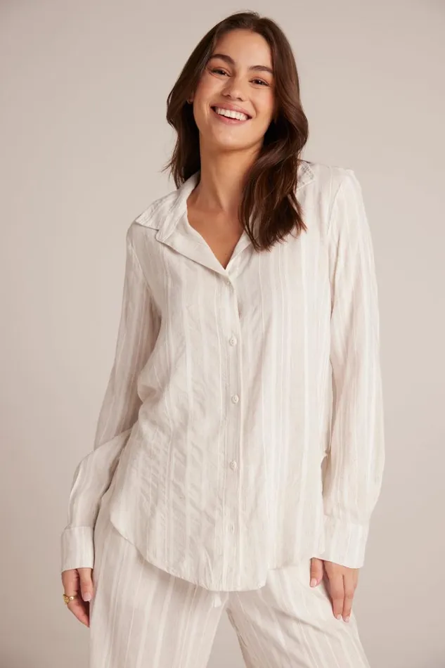 Flowy Button Down 8211 White Sand Stripe Women Bella Dahl Button Down
