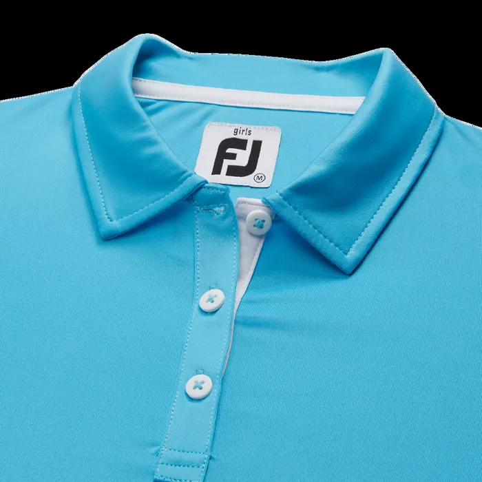FootJoy Apparel WomenMen Short Sleeve Shirt Junior Girl Aqua FootJoy Apparel WomenMen Short Sleeve Shirt Junior Girl Aqua
