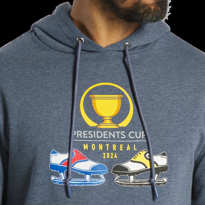 FootJoy Base MidLayers Men 2024 Presidents Cup Skate Hoodie Navy