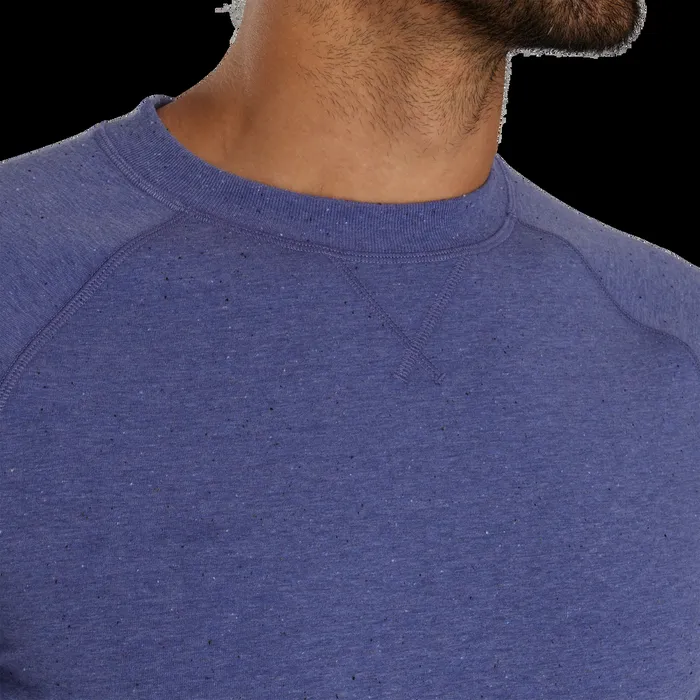 FootJoy Base MidLayers Men French Terry Crewneck Plum Tweed FootJoy Base MidLayers Men French Terry Crewneck Plum Tweed