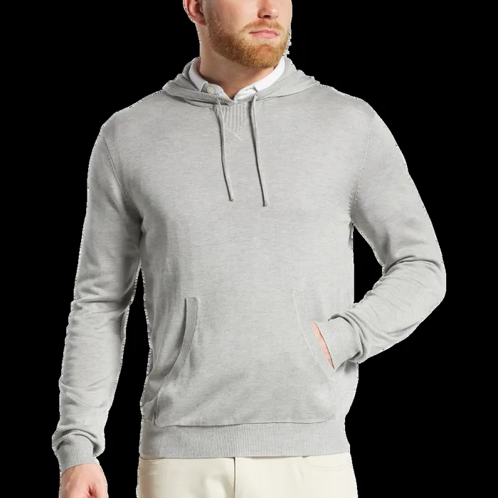 FootJoy Base MidLayers Men Sweater Hoodie Heather Grey FootJoy Base MidLayers Men Sweater Hoodie Heather Grey