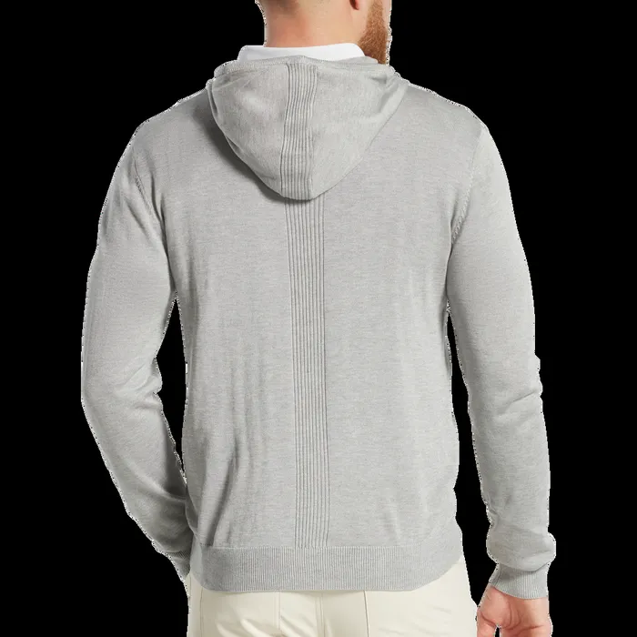 FootJoy Base MidLayers Men Sweater Hoodie Heather Grey FootJoy Base MidLayers Men Sweater Hoodie Heather Grey