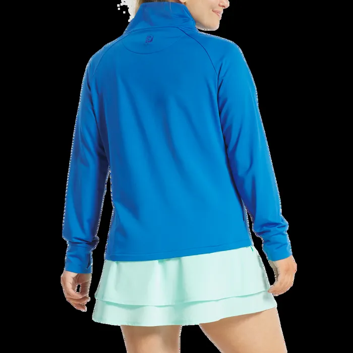 FootJoy Base MidLayers Women Funnel Collar Pullover Blue