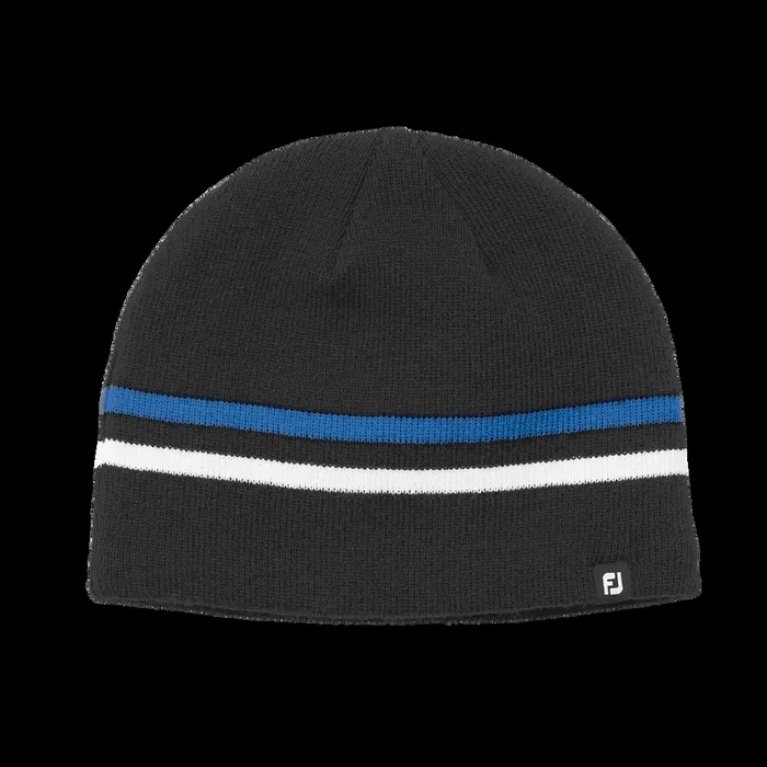 FootJoy Headwear WomenMen Winter Knit Beanie Black