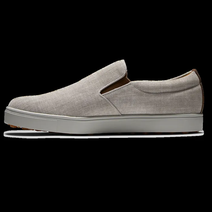 FootJoy OffCourse Men Club Casual SlipOn White Silver FootJoy OffCourse Men Club Casual SlipOn White Silver