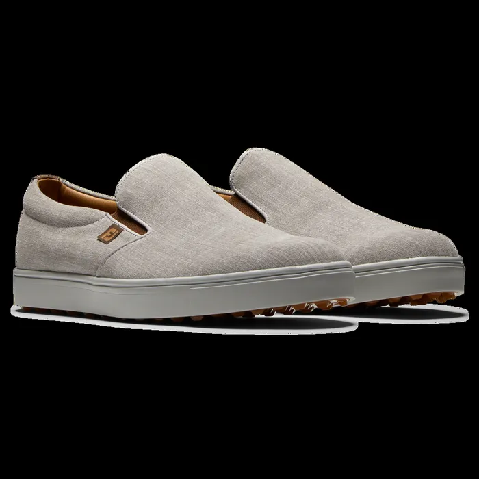 FootJoy OffCourse Men Club Casual SlipOn White Silver FootJoy OffCourse Men Club Casual SlipOn White Silver