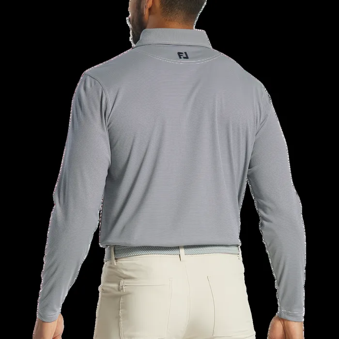 FootJoy Shirts Men Long Sleeve Sun Protection Shirt Navy White FootJoy Shirts Men Long Sleeve Sun Protection Shirt Navy White