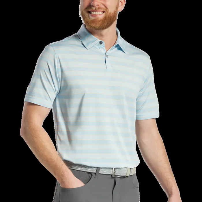 FootJoy Shirts Men Tonal Stripe Lisle Lake Blue Sunset FootJoy Shirts Men Tonal Stripe Lisle Lake Blue Sunset