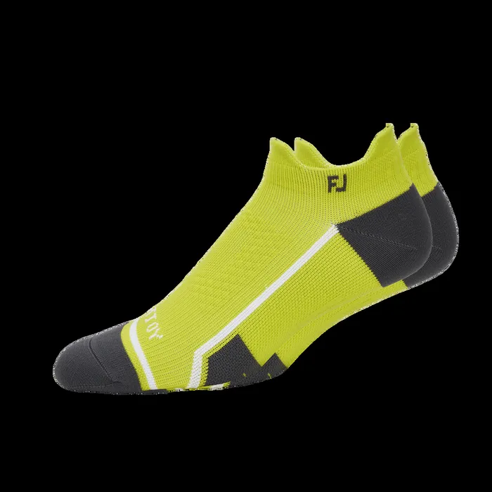 FootJoy Socks Men Tech DRY Roll Tab Green Grey