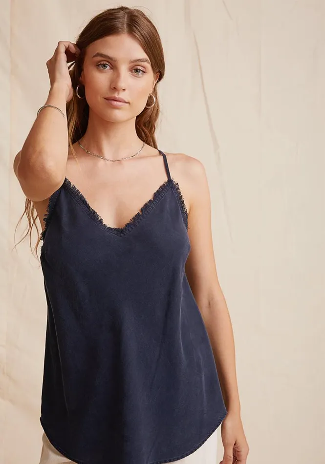 Frayed Tencel Cami 8211 Endless Sea Women Bella Dahl Sleeveless