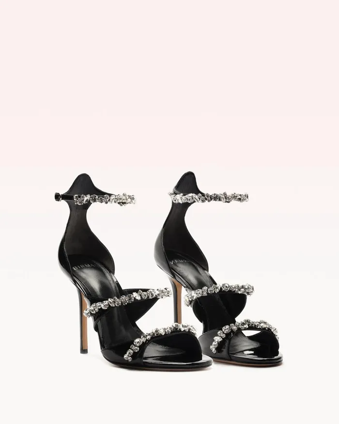 Gianna Crystal 100 Black Women Alexandre Birman Sandals