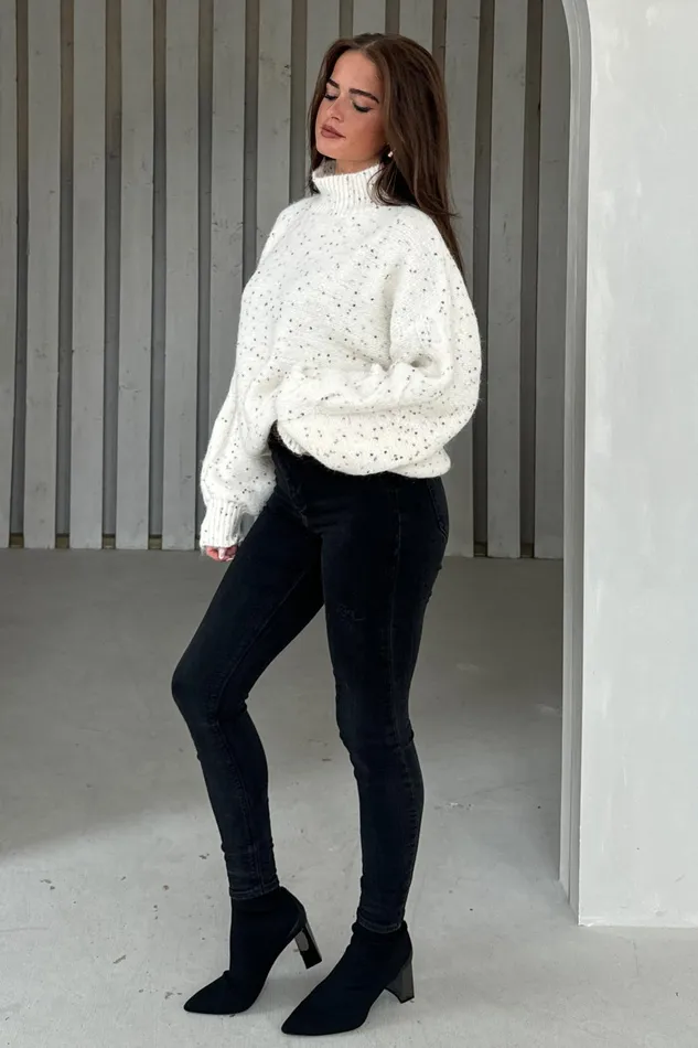 Girl In Mind Knitwear Sonya Cream Speckled Sequin Knit Jumper 8211 Women Girl In Mind Knitwear Sonya Cream Speckled Sequin Knit Jumper 8211 Women