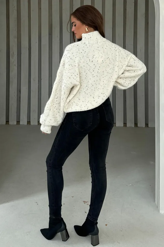 Girl In Mind Knitwear Sonya Cream Speckled Sequin Knit Jumper 8211 Women Girl In Mind Knitwear Sonya Cream Speckled Sequin Knit Jumper 8211 Women