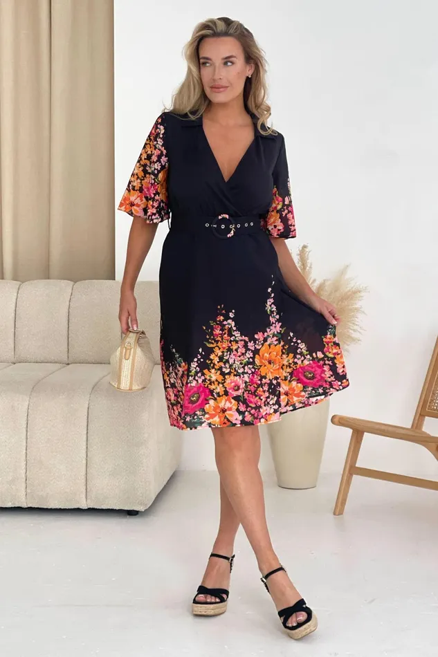 Girl In Mind Shirt Dresses Karen Boarder Print Mini Shirt Dress 8211 Women