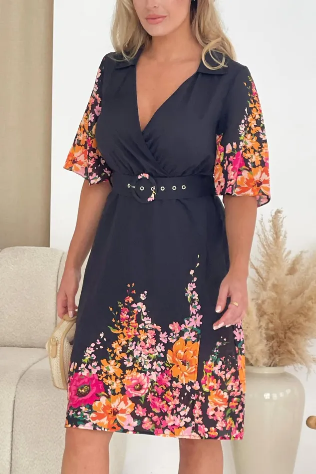 Girl In Mind Shirt Dresses Karen Boarder Print Mini Shirt Dress 8211 Women