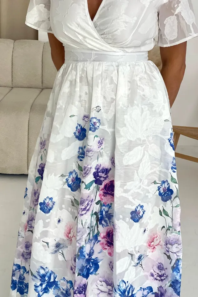 Girl In Mind Skater Dresses Lucy Printed Burnout Midi Dress 8211 Women