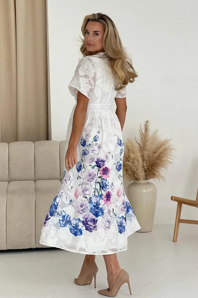 Girl In Mind Skater Dresses Lucy Printed Burnout Midi Dress 8211 Women