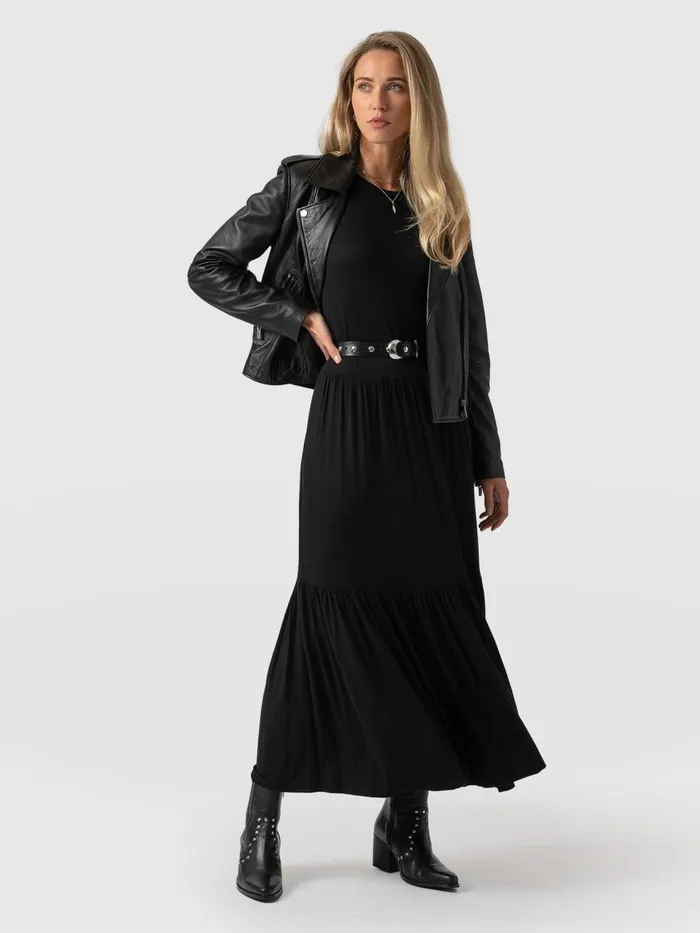 Greenwich Dress 8211 Jersey Black Jersey Black Women Saint And Sofia Dresses
