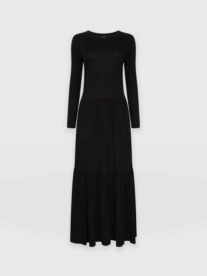 Greenwich Dress Long Sleeve 8211 Black Black Women Saint And Sofia Dresses