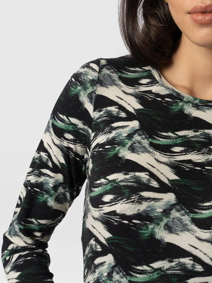 Greenwich Dress Long Sleeve 8211 Regent Swirl Regent Swirl Women Saint And Sofia Dresses
