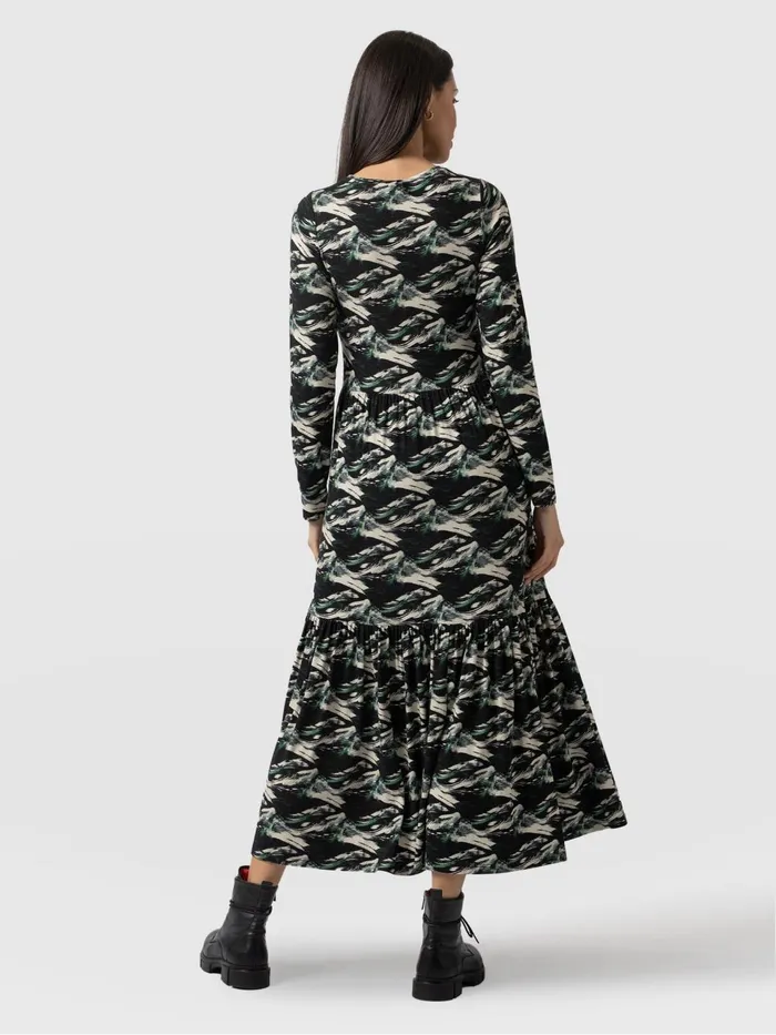 Greenwich Dress Long Sleeve 8211 Regent Swirl Regent Swirl Women Saint And Sofia Dresses