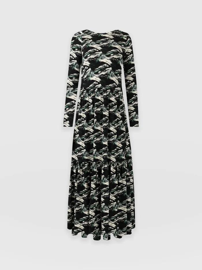 Greenwich Dress Long Sleeve 8211 Regent Swirl Regent Swirl Women Saint And Sofia Dresses
