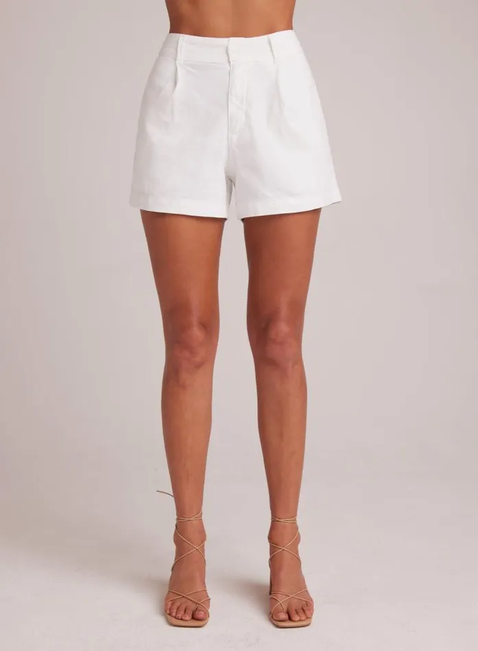 Hanna Pleated Short 8211 White Women Bella Dahl Shorts Hanna Pleated Short 8211 White Women Bella Dahl Shorts