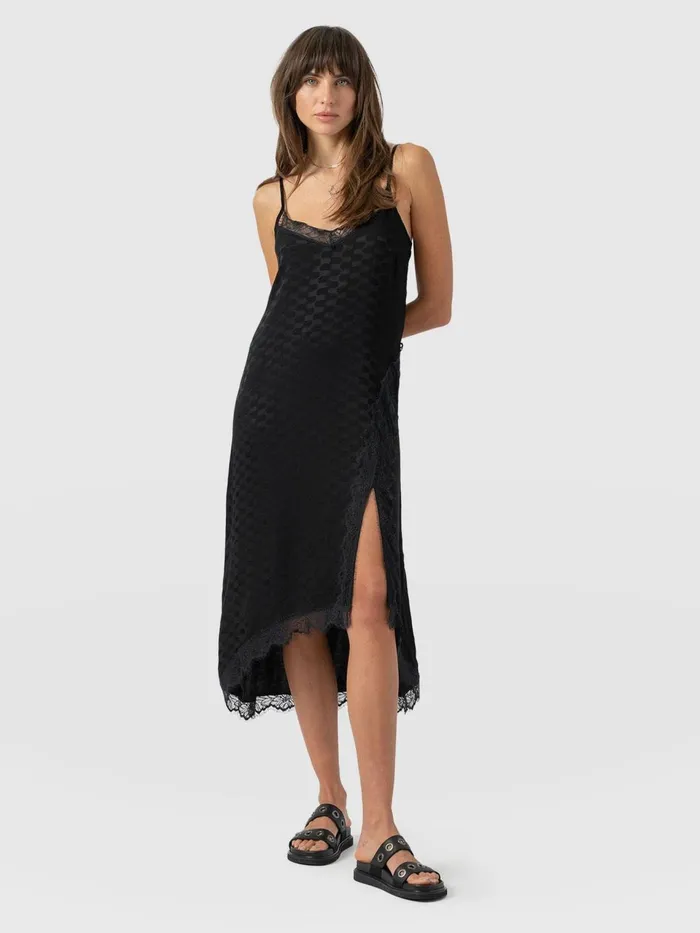 Harper Lace Cami Dress 8211 Black Jacquard Black Jacquard Women Saint And Sofia Dresses Harper Lace Cami Dress 8211 Black Jacquard Black Jacquard Women Saint And Sofia Dresses