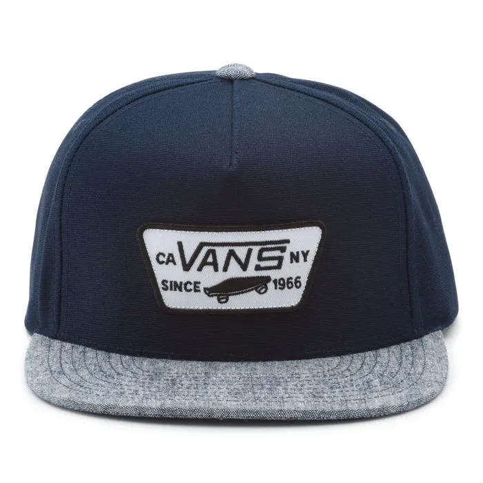 Hats and Beanies Men Vans Full Patch Snapback Hat Dress Bluesnavy