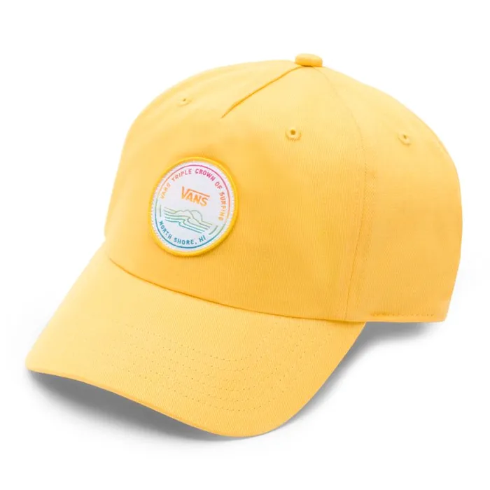 Hats and Beanies Women Vans 2020 VTCS Logo Courtside Hat Lemon Chrome