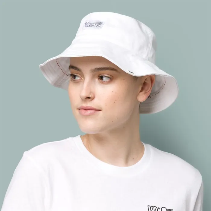 Hats and Beanies Women Vans DIY Bucket Hat White