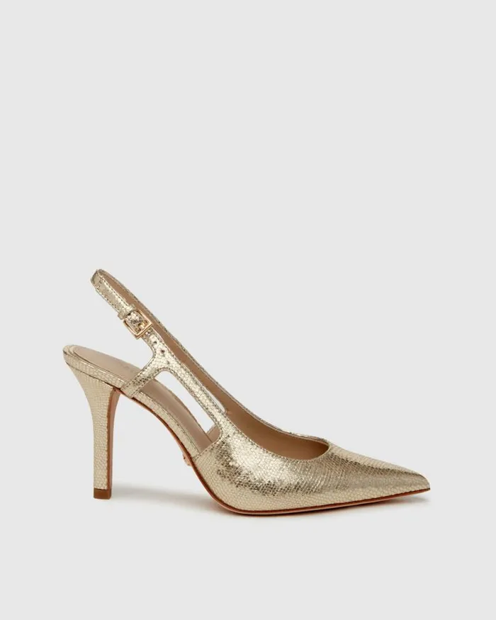 Heels and Wedges Women PAIGE Samara Pump 8211 Light Gold Leather