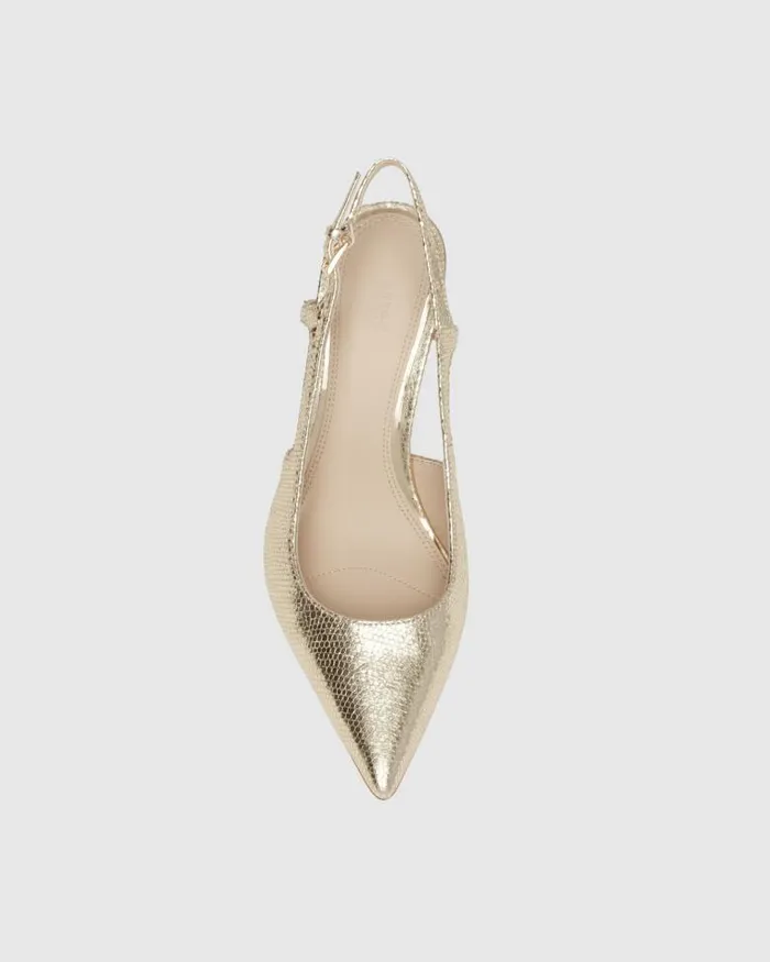 Heels and Wedges Women PAIGE Samara Pump 8211 Light Gold Leather Heels and Wedges Women PAIGE Samara Pump 8211 Light Gold Leather