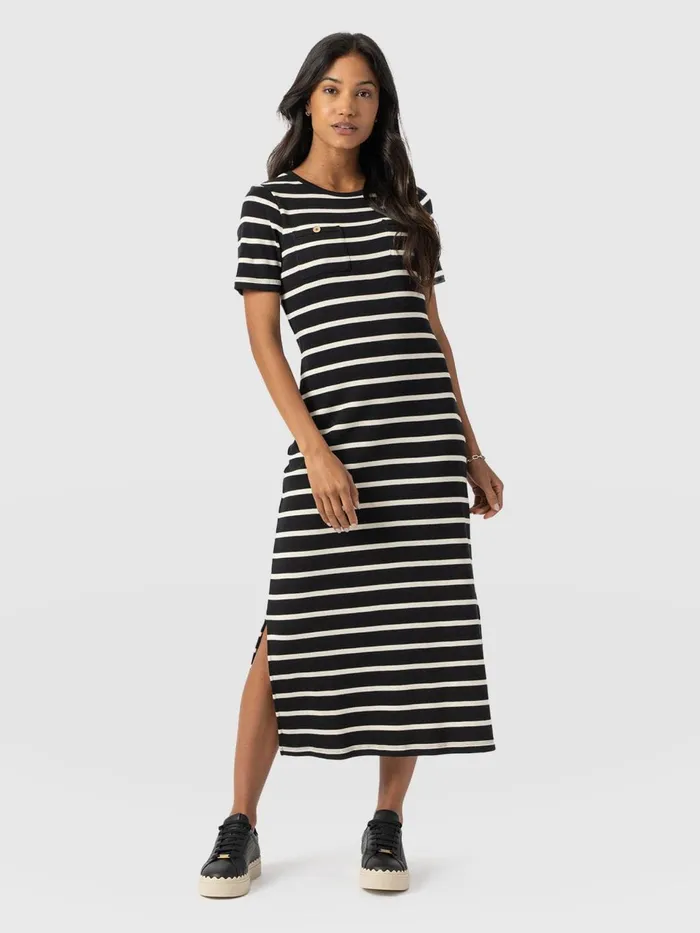 Helena TShirt Dress 8211 Stripe Stripe Women Saint And Sofia Dresses