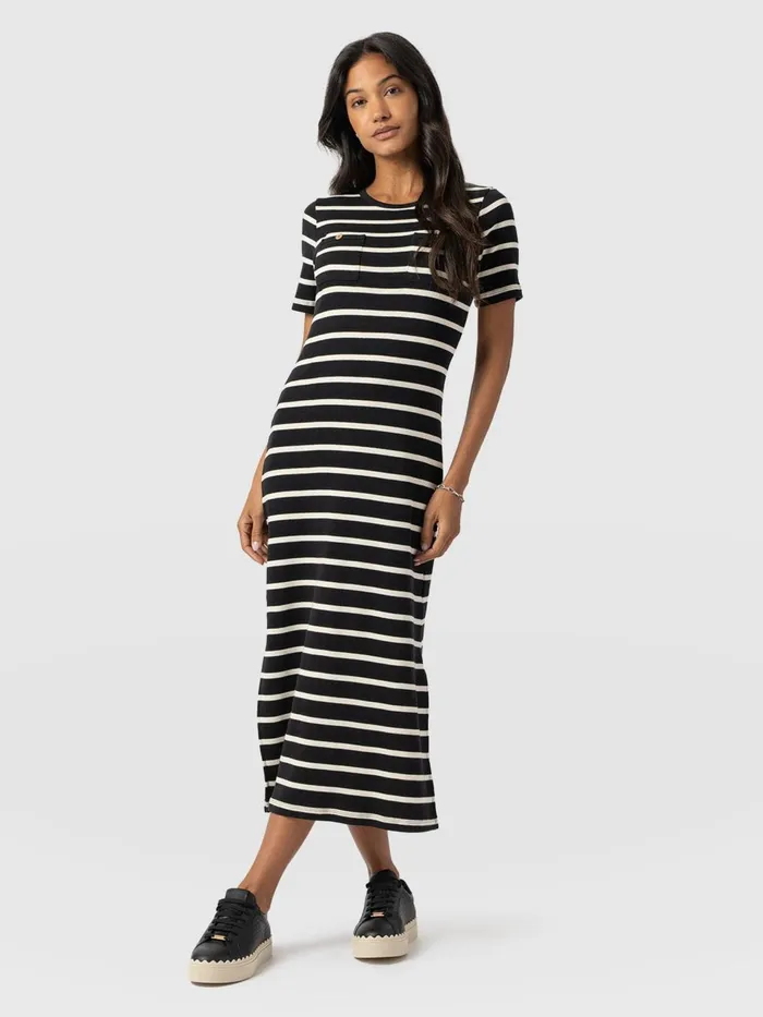 Helena TShirt Dress 8211 Stripe Stripe Women Saint And Sofia Dresses