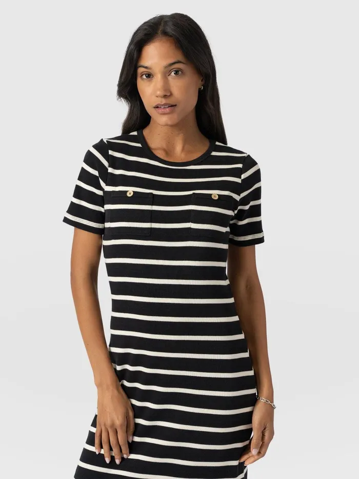 Helena TShirt Dress 8211 Stripe Stripe Women Saint And Sofia Dresses