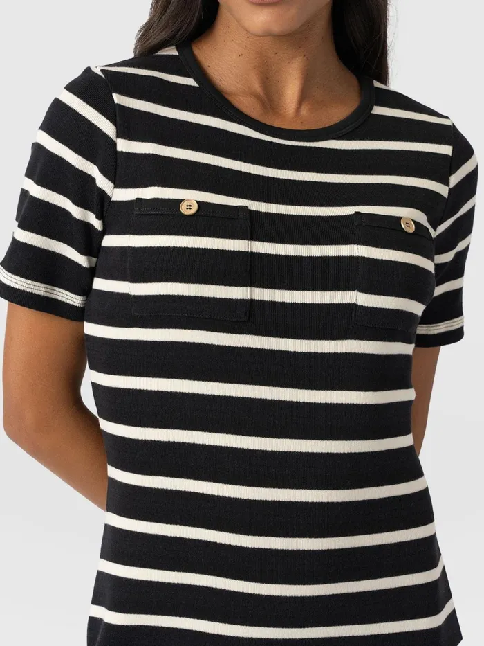 Helena TShirt Dress 8211 Stripe Stripe Women Saint And Sofia Dresses