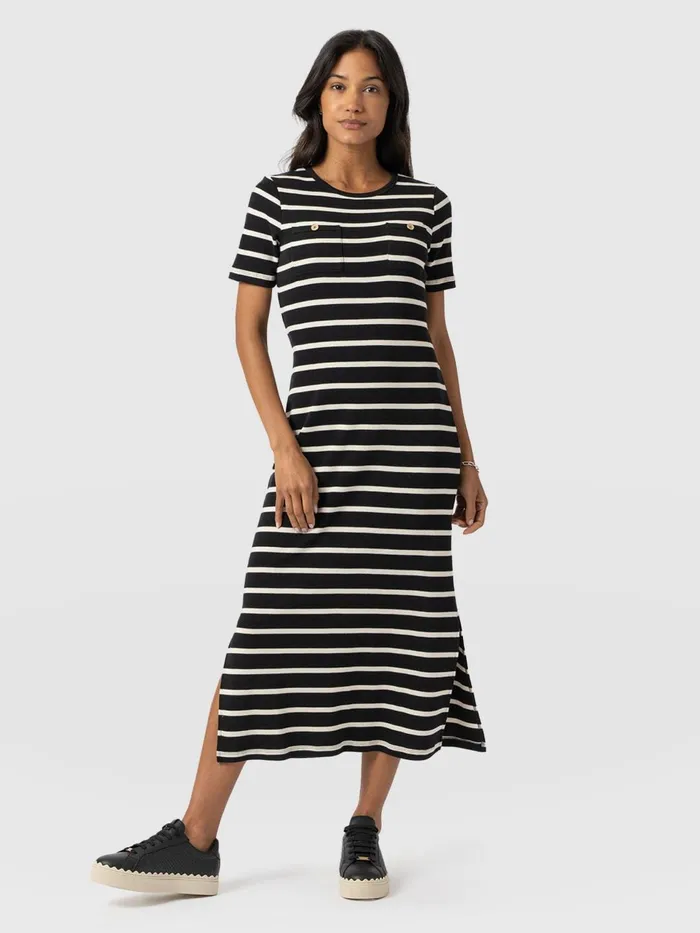 Helena TShirt Dress 8211 Stripe Stripe Women Saint And Sofia Dresses
