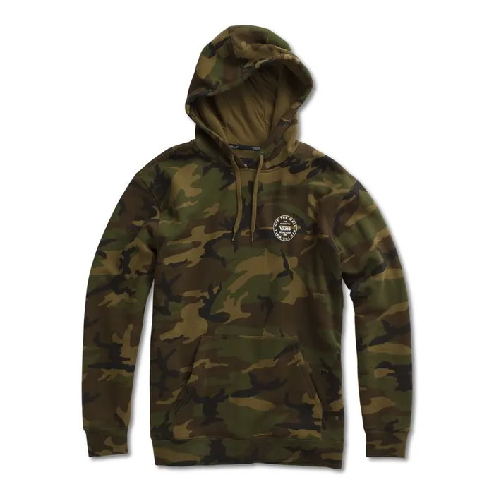 Hoodies and Jackets Men Vans Old Skool Circle Pullover Hoodie Camo