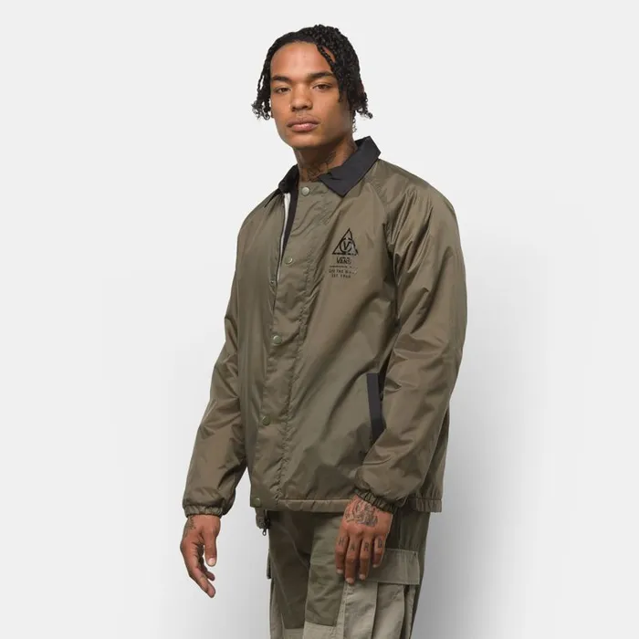 Hoodies and Jackets Men Vans Torrey Reversible Coaches Jacket Grape Leaf