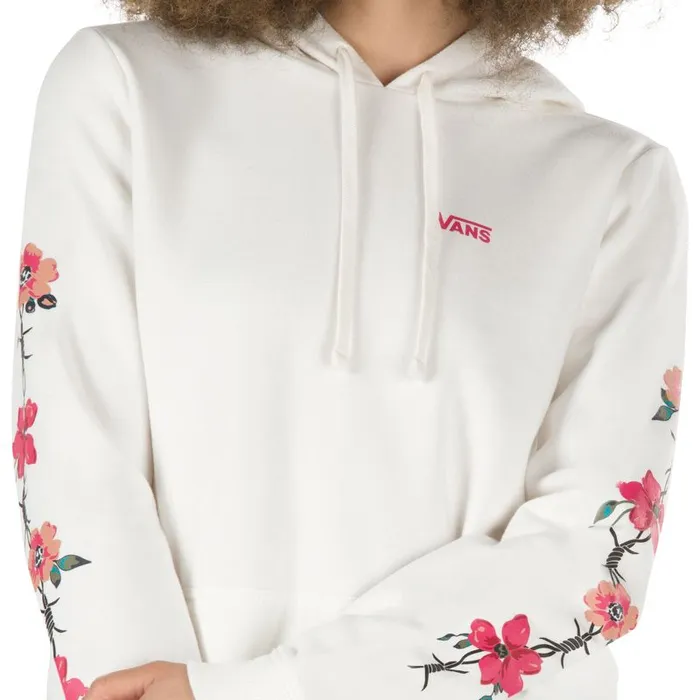 Hoodies and Jackets Women Vans Barbed Floral Hoodie Marshmallow Hoodies and Jackets Women Vans Barbed Floral Hoodie Marshmallow