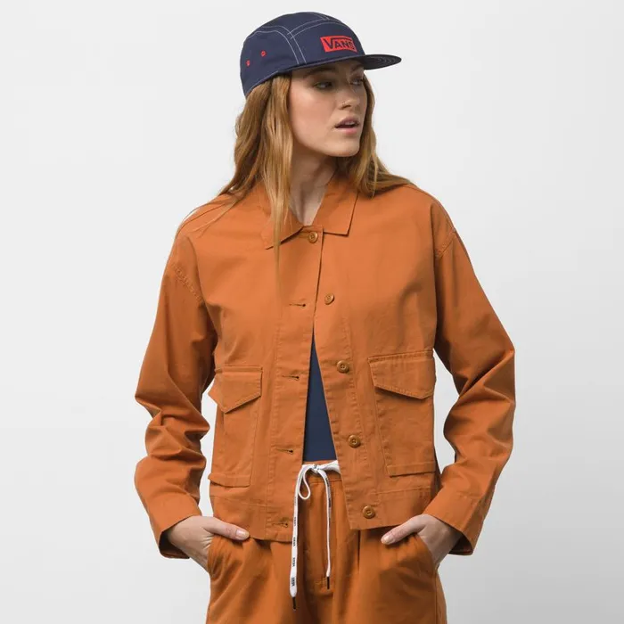 Hoodies and Jackets Women Vans Callahan Shacket Adobe