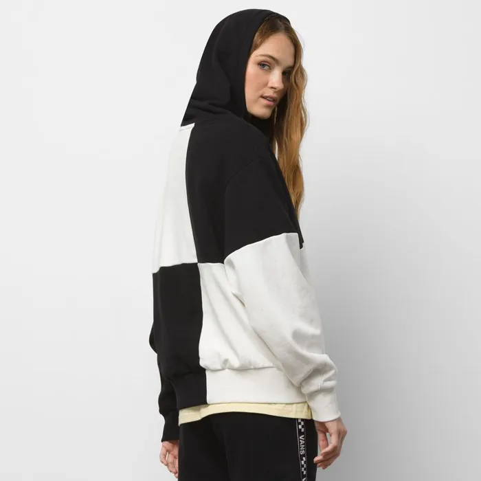 Hoodies and Jackets Women Vans Check Piece Oversized Hoodie Black Checkwork Hoodies and Jackets Women Vans Check Piece Oversized Hoodie Black Checkwork