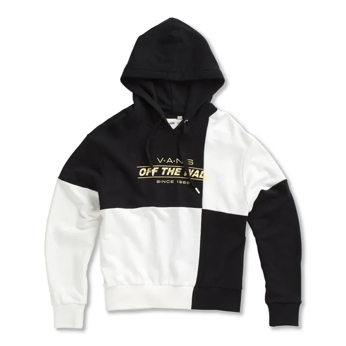 Hoodies and Jackets Women Vans Check Piece Oversized Hoodie Black Checkwork Hoodies and Jackets Women Vans Check Piece Oversized Hoodie Black Checkwork