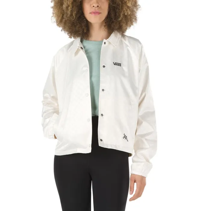 Hoodies and Jackets Women Vans Heart Lizzie Coaches Jacket Antique White