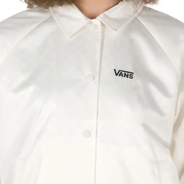 Hoodies and Jackets Women Vans Heart Lizzie Coaches Jacket Antique White Hoodies and Jackets Women Vans Heart Lizzie Coaches Jacket Antique White