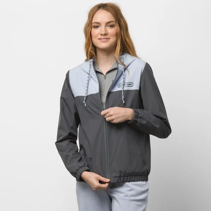 Hoodies and Jackets Women Vans Kastle Block Windbreaker Asphalt Hoodies and Jackets Women Vans Kastle Block Windbreaker Asphalt