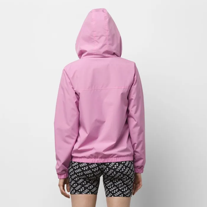 Hoodies and Jackets Women Vans Kastle Turvey Windbreaker Fuchsia Pink